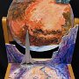 Mission to Mars (detail) - Acrlic on wood chair - Copyright 2012 Tim Malles